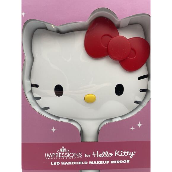 Impressions Vanity for Hello Kitty LED Handheld Mirror with Stand ~BRAND NEW~ - Picture 2 of 9